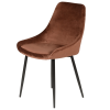 chaise darius velours chocolat chaise darius velours chocolat