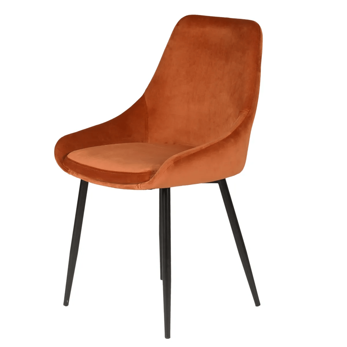 chaise darius velours cognac chaise darius velours cognac