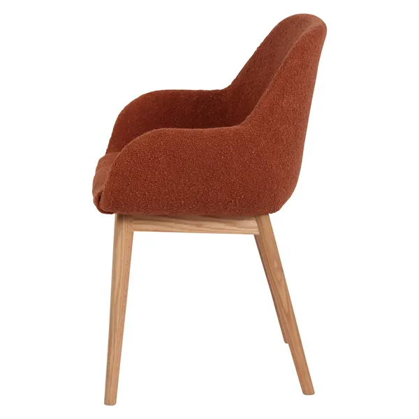 chaise maggie accoudoirs terracotta chaise maggie accoudoirs terracotta