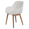 chaise maggie blanche tissu bouclette chaise maggie blanche tissu bouclette
