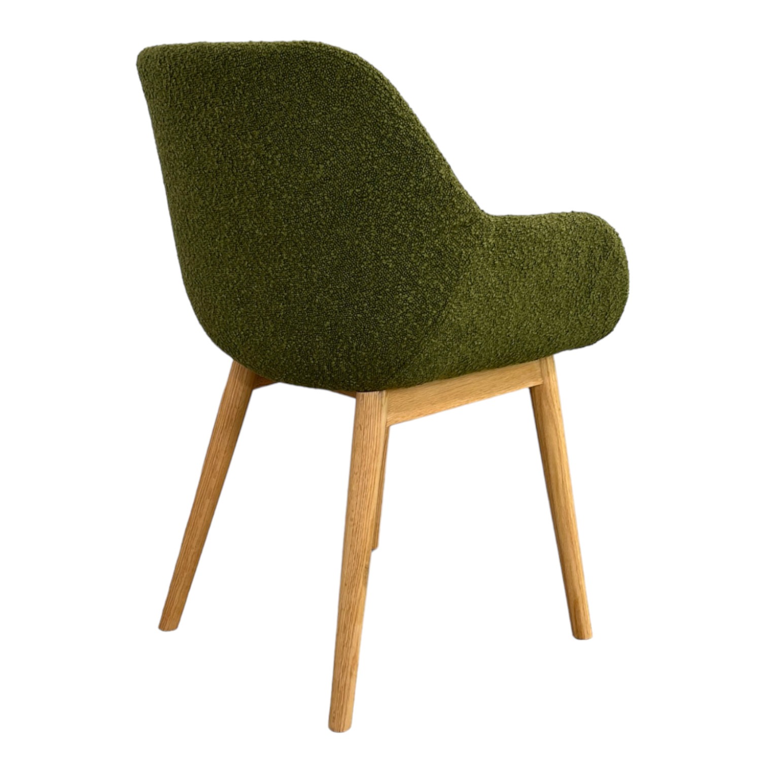 chaise maggie tissu bouclé vert 2 chaise maggie tissu boucle vert 2