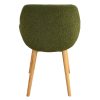 chaise maggie tissu bouclé vert 3 chaise maggie tissu boucle vert 3