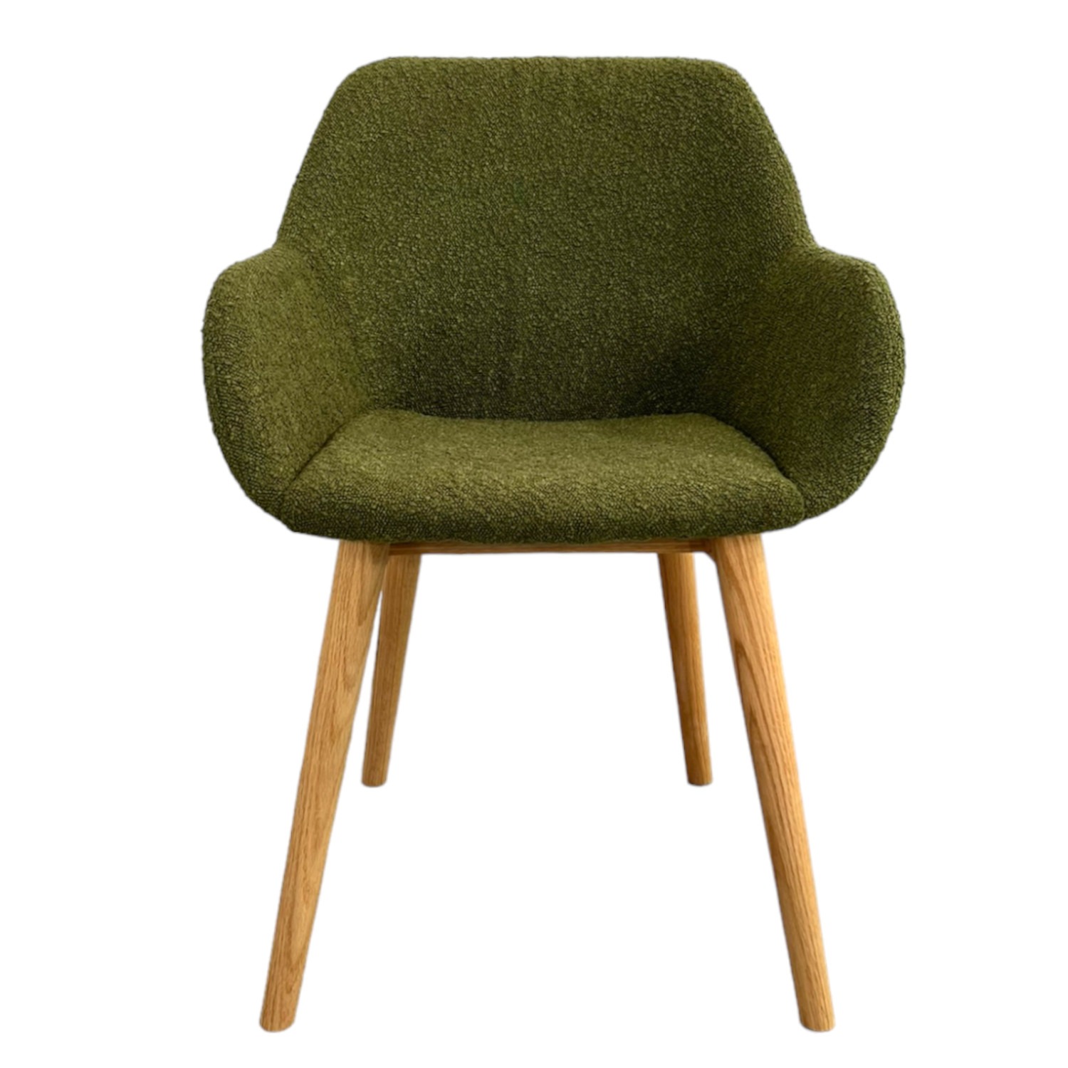 chaise maggie tissu bouclé vert accoudoirs chaise maggie tissu boucle vert accoudoirs