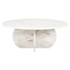 table basse Holmes en marbre blanc table basse Holmes en marbre blanc