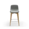 tabouret snack Balina gris clair piétement bois clair 4 tabouret snack Balina gris clair pietement bois clair 4