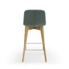 tabouret snack Balina vert agave piétement bois clair 3 tabouret snack Balina vert agave pietement bois clair 3