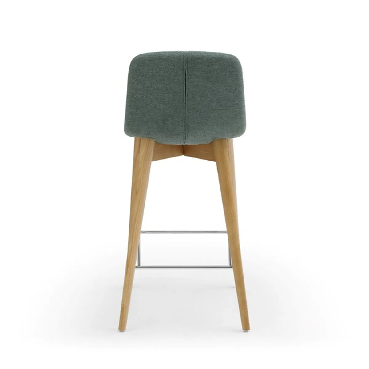 tabouret snack Balina vert agave piétement bois clair 3 tabouret snack Balina vert agave pietement bois clair 3