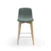 tabouret snack Balina vert agave piétement bois clair 4 tabouret snack Balina vert agave pietement bois clair 4