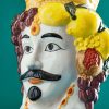vase décoratif Moro téte maure sicilienne 6 vase decoratif Moro tete maure sicilienne 6