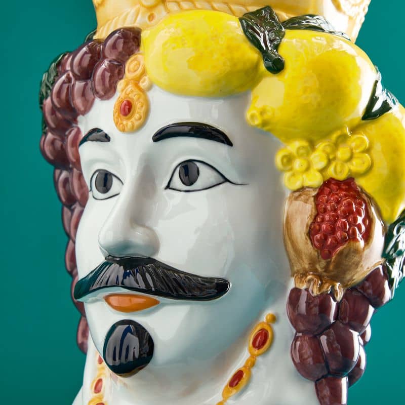 vase décoratif Moro téte maure sicilienne 6 vase decoratif Moro tete maure sicilienne 6