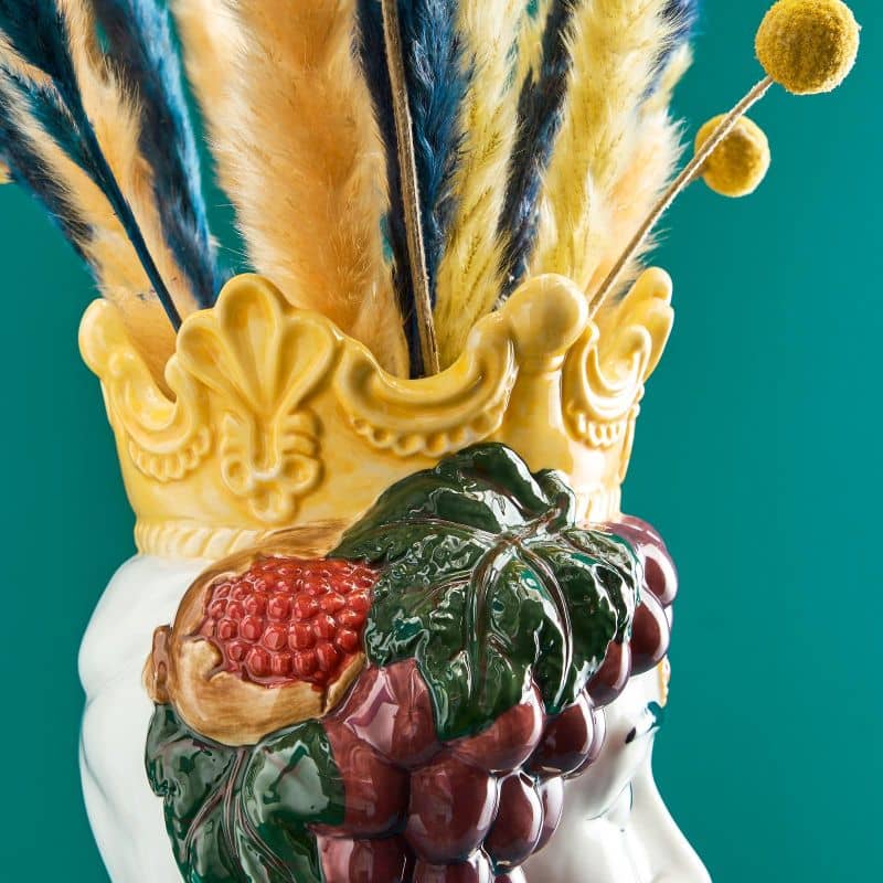 vase décoratif Moro téte maure sicilienne 8 vase decoratif Moro tete maure sicilienne 8