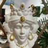 vase visage buste femme tete de maure sicilienne