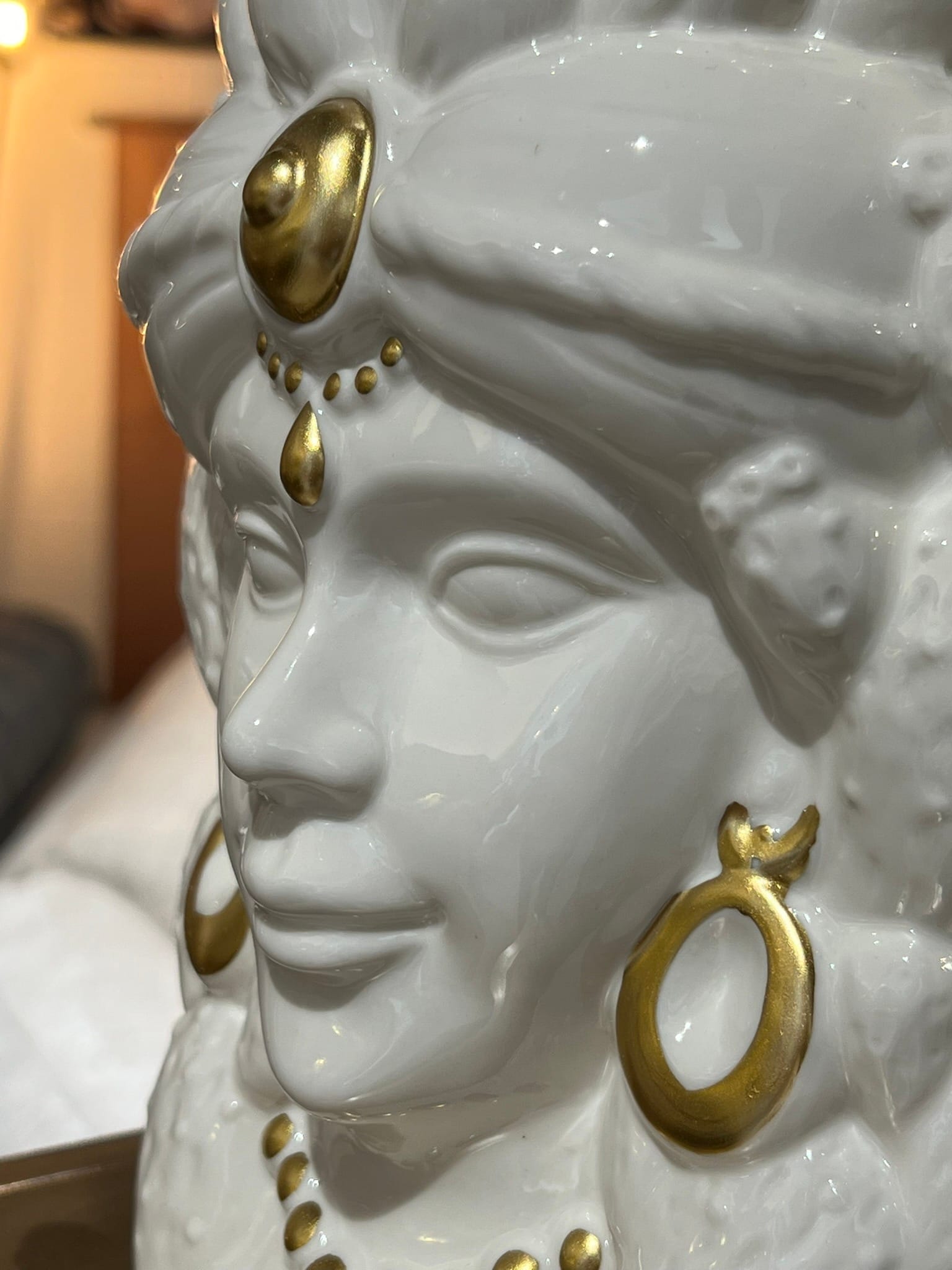 vase visage buste femme tete de maure sicilienne 2
