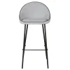 tabouret snack Mondo tissu gris clair Chaise snack Mondo tissu gris clair