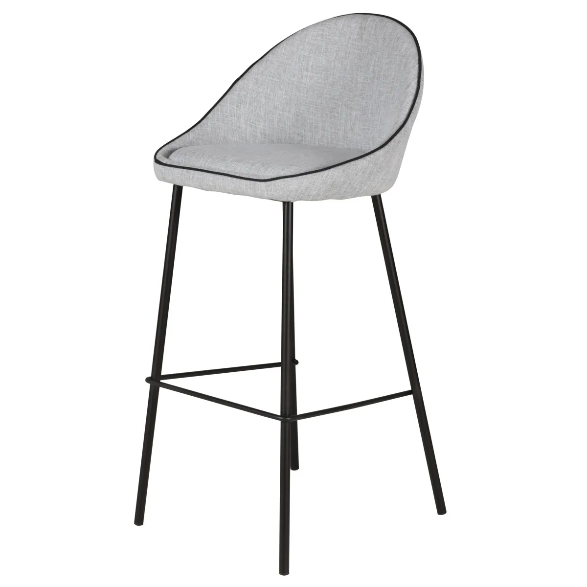Chaise snack Mondo tissu gris clair 2 Chaise snack Mondo tissu gris clair 2