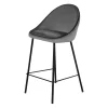 Chaise snack Mondo velours gris 2 Chaise snack Mondo velours gris 2