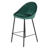 Chaise snack Mondo velours vert 2 Chaise snack Mondo velours vert 2