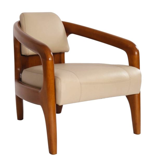 Fauteuil Club Daytona Cuir Beige