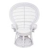 Fauteuil Emmanuelle En Rotin blanc 1 Fauteuil Emmanuelle En Rotin blanc 1