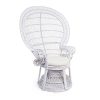 Fauteuil Emmanuelle En Rotin blanc Fauteuil Emmanuelle En Rotin blanc