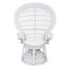 Fauteuil Emmanuelle En Rotin blanc 2 Fauteuil Emmanuelle En Rotin blanc 2
