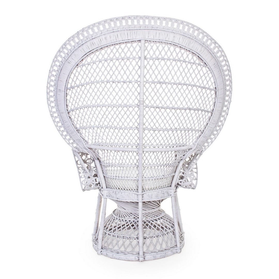 Fauteuil Emmanuelle En Rotin blanc 3 Fauteuil Emmanuelle En Rotin blanc 3
