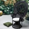 Fauteuil Peacock fauteuil emmanuelle noir 6