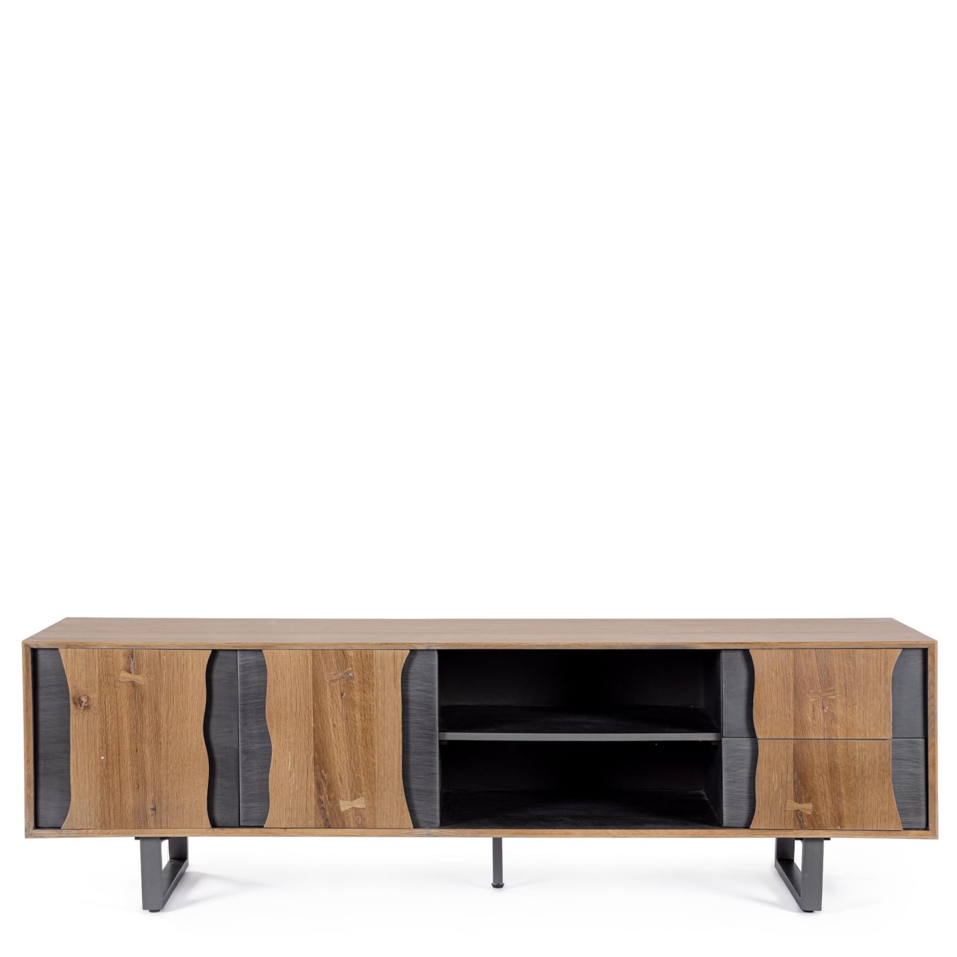 Meuble TV Garwood 2 Portes 2 Tiroirs 160 cm 1bis Meuble TV Garwood 2 Portes 160 cm