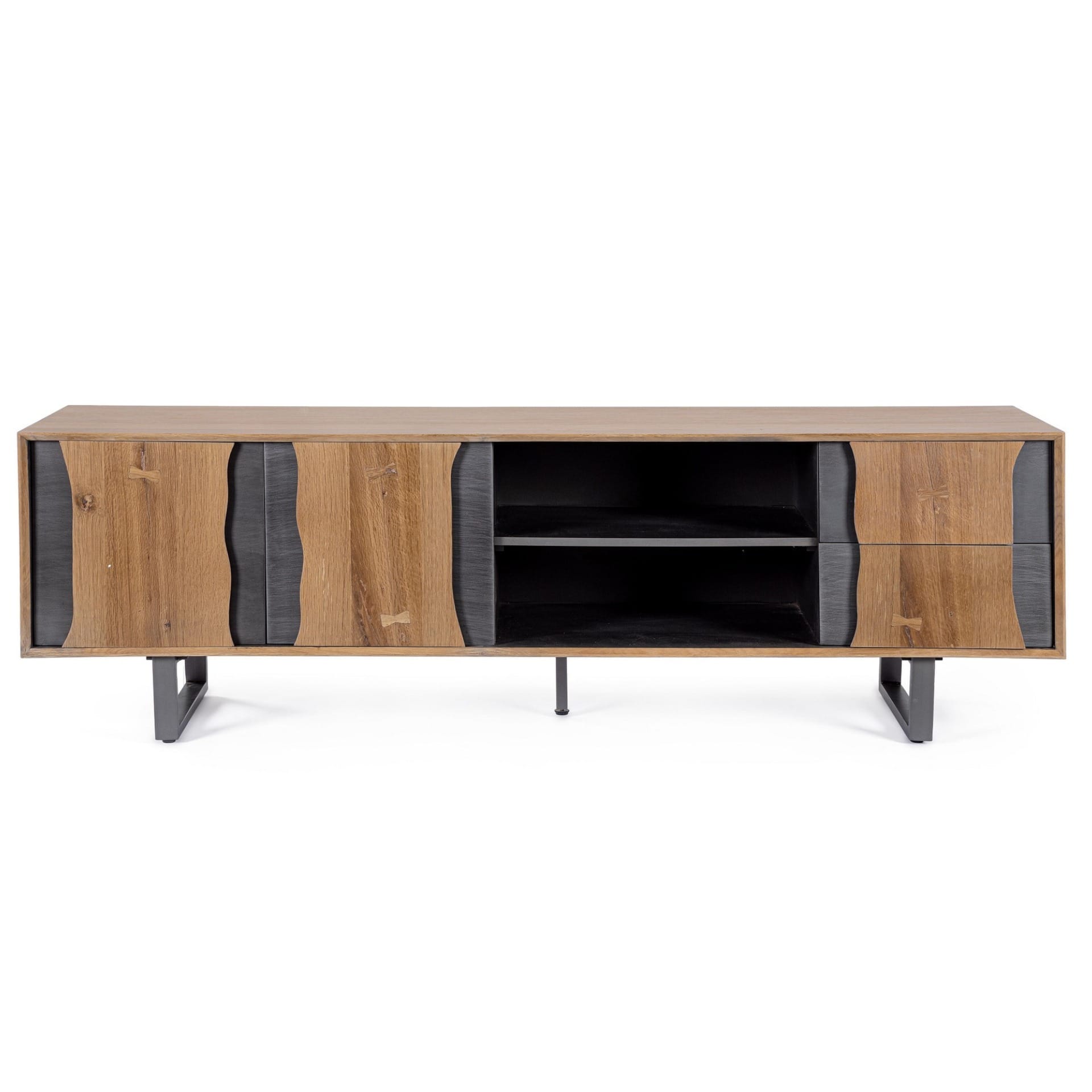 Meuble TV Garwood 2 Portes 2 Tiroirs 160 cm Meuble TV Garwood 2 Portes 2 Tiroirs 160 cm