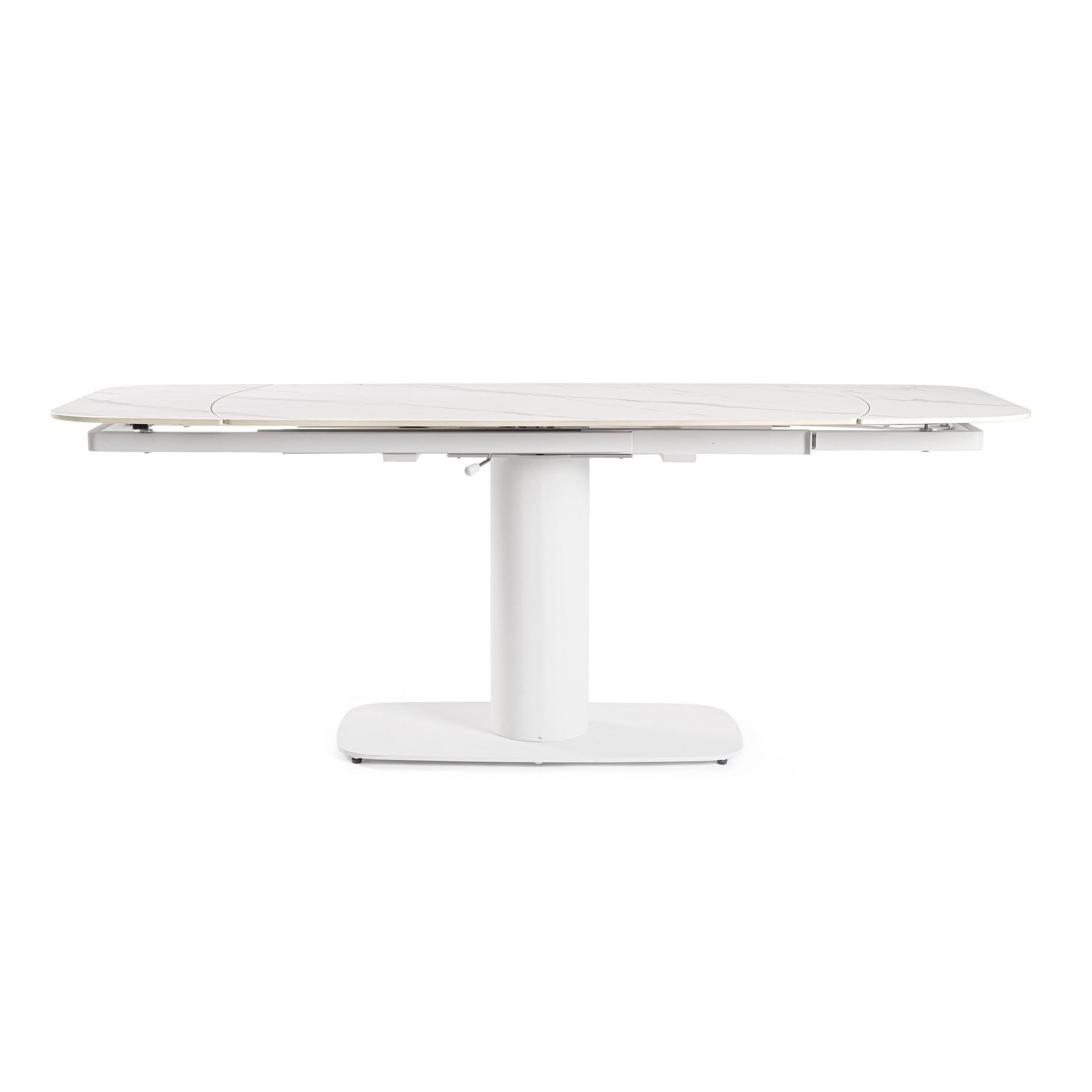Table De Repas Grès Extensible Minor plateau blanc 3 Table De Repas Gres Extensible Minor plateau blanc 3