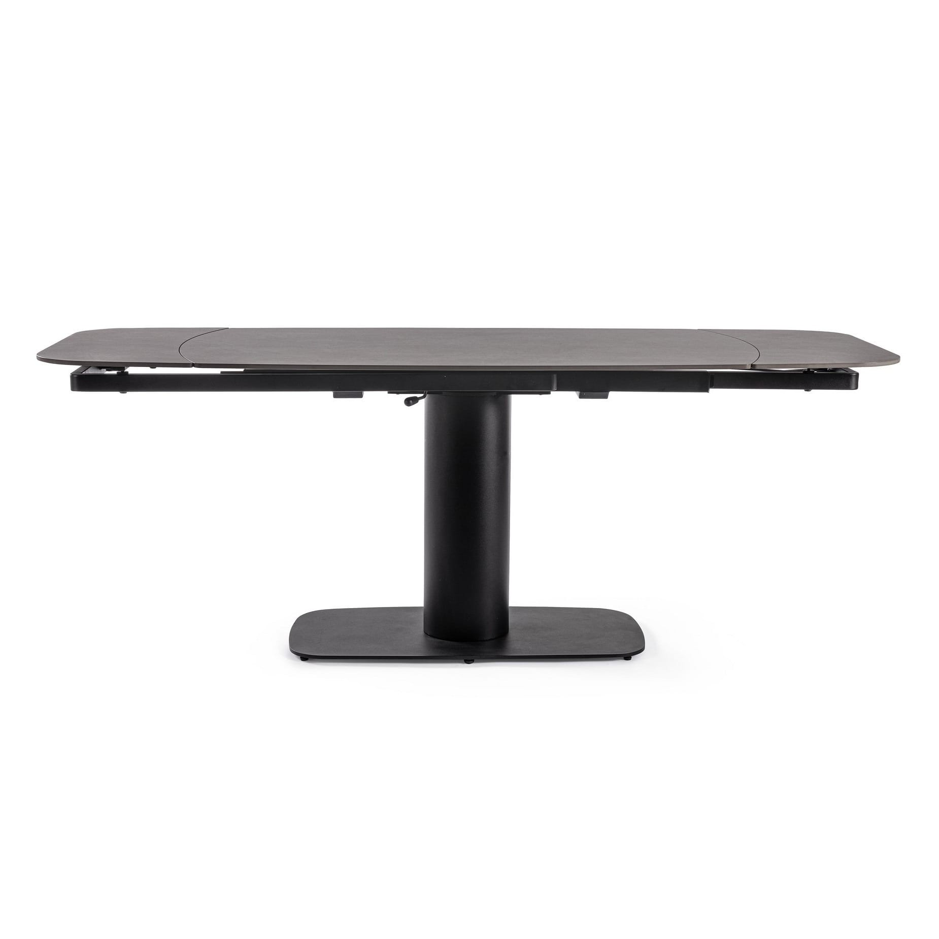 Table De Repas Grès Extensible Minor plateau gris 4 Table De Repas Gres Extensible Minor plateau gris 4
