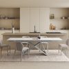 Table de repas céramique extensible aliisa d Table céramique extensible aliisa blanche