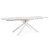 Table repas extensible blanc mat Joline3 Table repas extensible blanc mat Joakim3