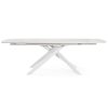 Table repas extensible blanc mat Joline5 Table repas extensible blanc mat Joakim5