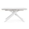 Table repas extensible blanc mat Joline6 Table repas extensible blanc mat Joakim6
