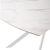 Table repas extensible blanc mat Joline7 Table repas extensible blanc mat Joakim7
