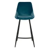 Tabouret bar darius velours bleu lagon Tabouret bar darius velours bleu lagon