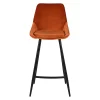 Tabouret bar darius velours cognac Tabouret bar darius velours cognac
