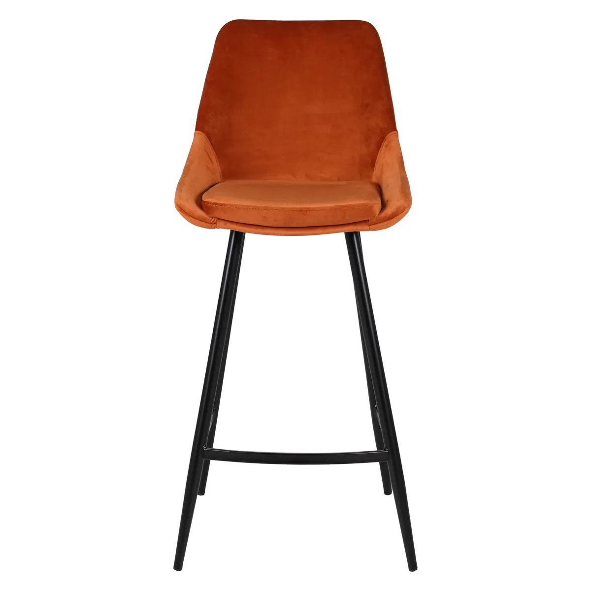 Tabouret bar darius velours cognac Tabouret bar darius velours cognac