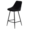 Tabouret de bar darius velours noir 2 Tabouret de Bar Darius