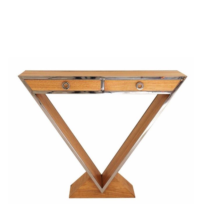 ixtac10 a1 face console delta 2 tiroirs couleur bois naturel