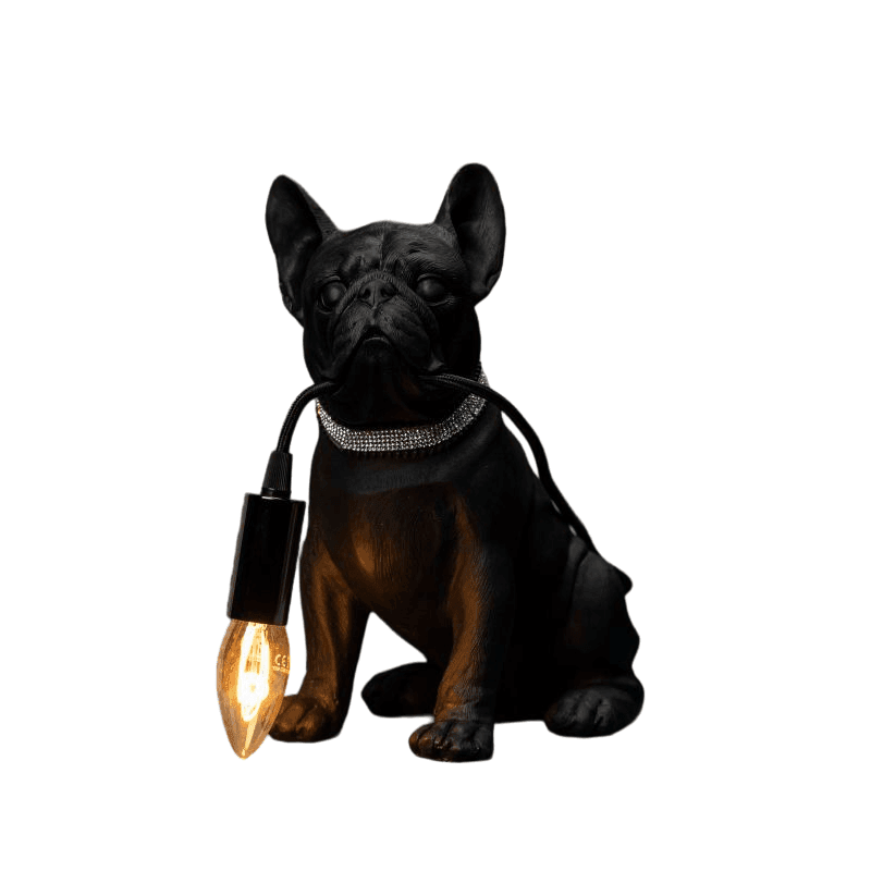 Lampe Bouledogue Français Noir Lampe Bouledogue Français Noir - Francis par WERNS®