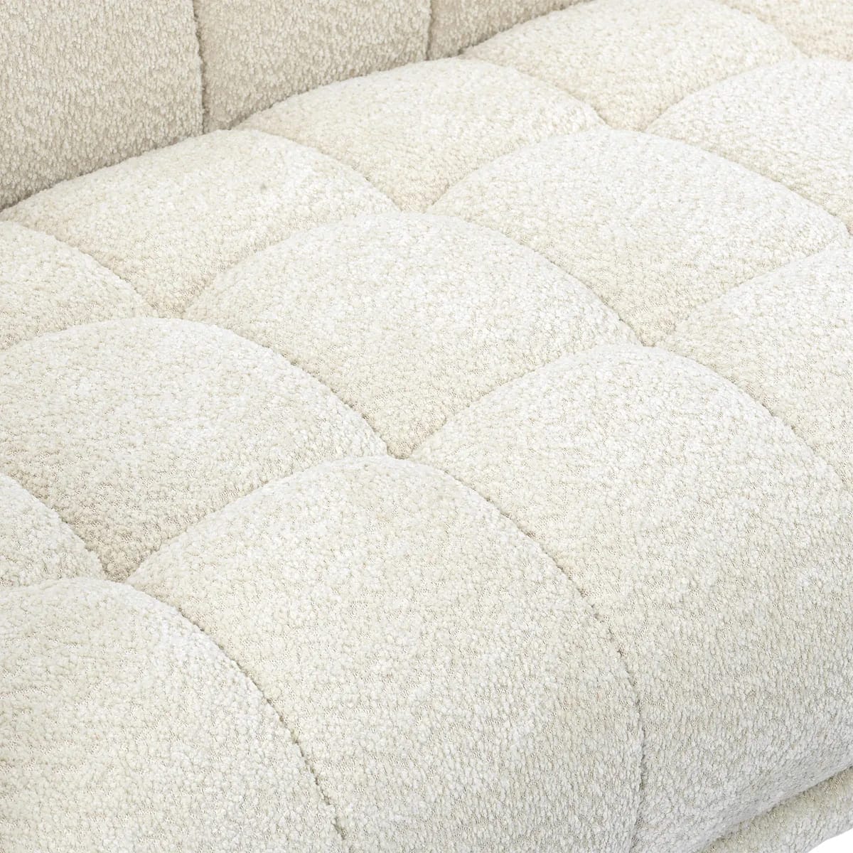 Canapé Beryl 2 Places Bouclé Blanc 7 Canape Beryl 2 Places Boucle Blanc 7