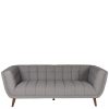 Canape Beryl 3 places gris