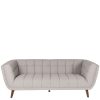 Canape Beryl 3 places gris clair