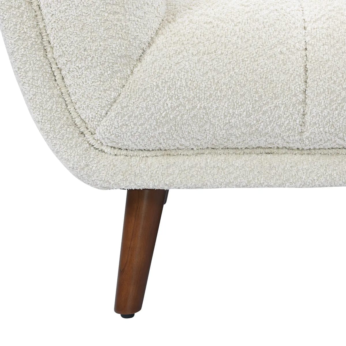 Fauteuil Beryl Tissu Bouclé Blanc 2 Fauteuil Beryl Tissu Boucle Blanc 2