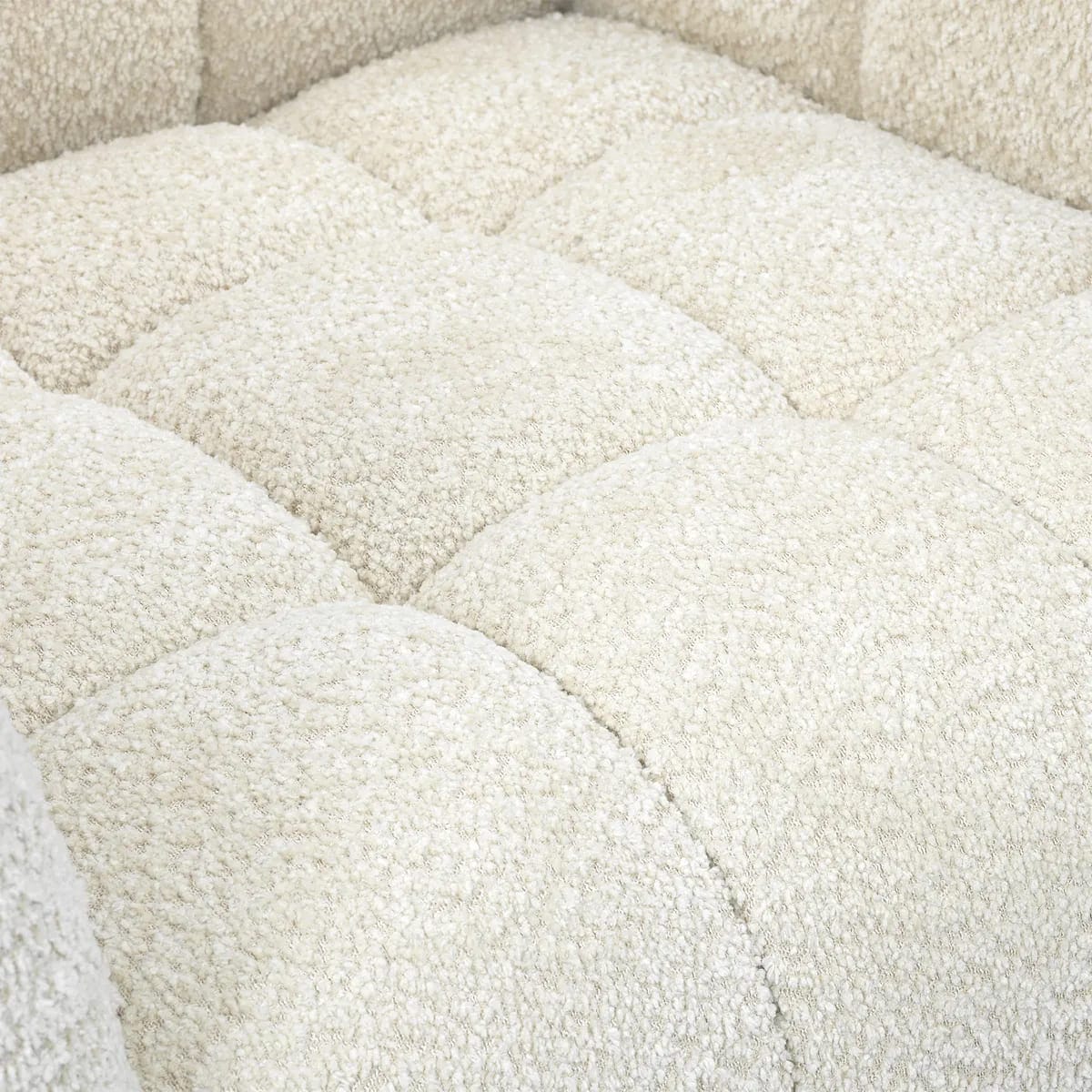 Fauteuil Beryl Tissu Bouclé Blanc 6 Fauteuil Beryl Tissu Boucle Blanc 6