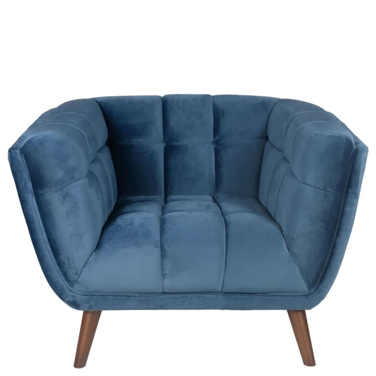 Fauteuil Beryl Velours Bleu 1