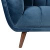 Fauteuil Beryl Velours Bleu 2
