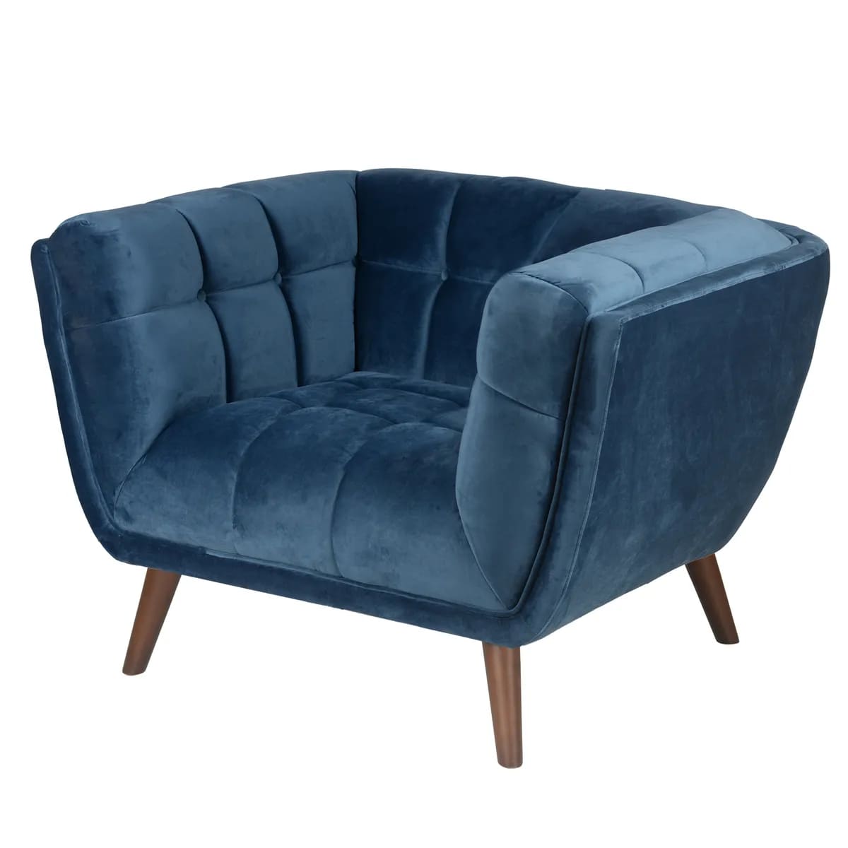 Fauteuil Beryl Velours Bleu 3
